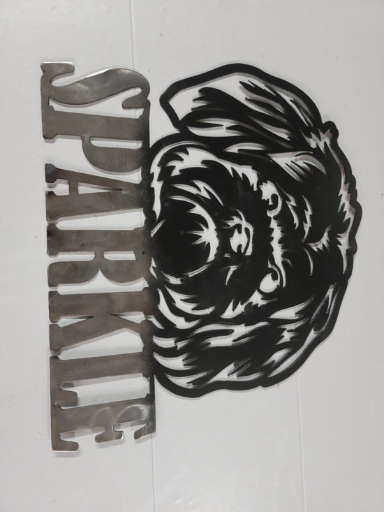 Custom USMC metal wall sign made by JUST FAB IT