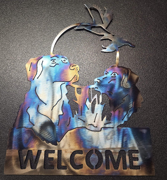 Dog Welcome Sign